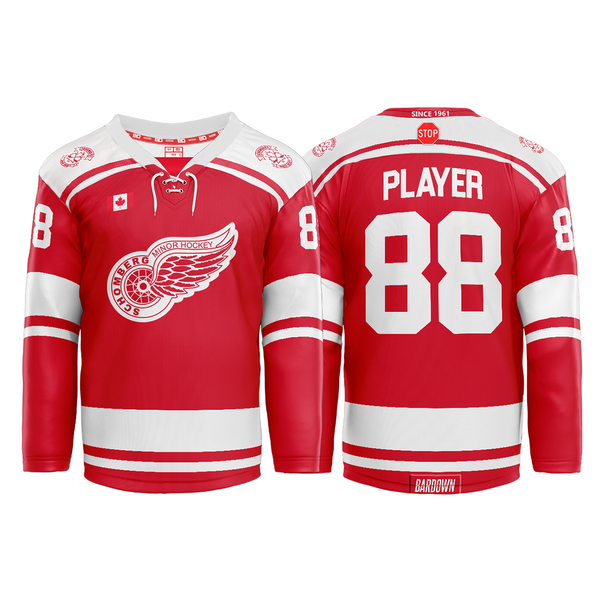 Schomberg Red Wings Team Jerseys 2024 (2 Pack) Hockey Lion Inc.