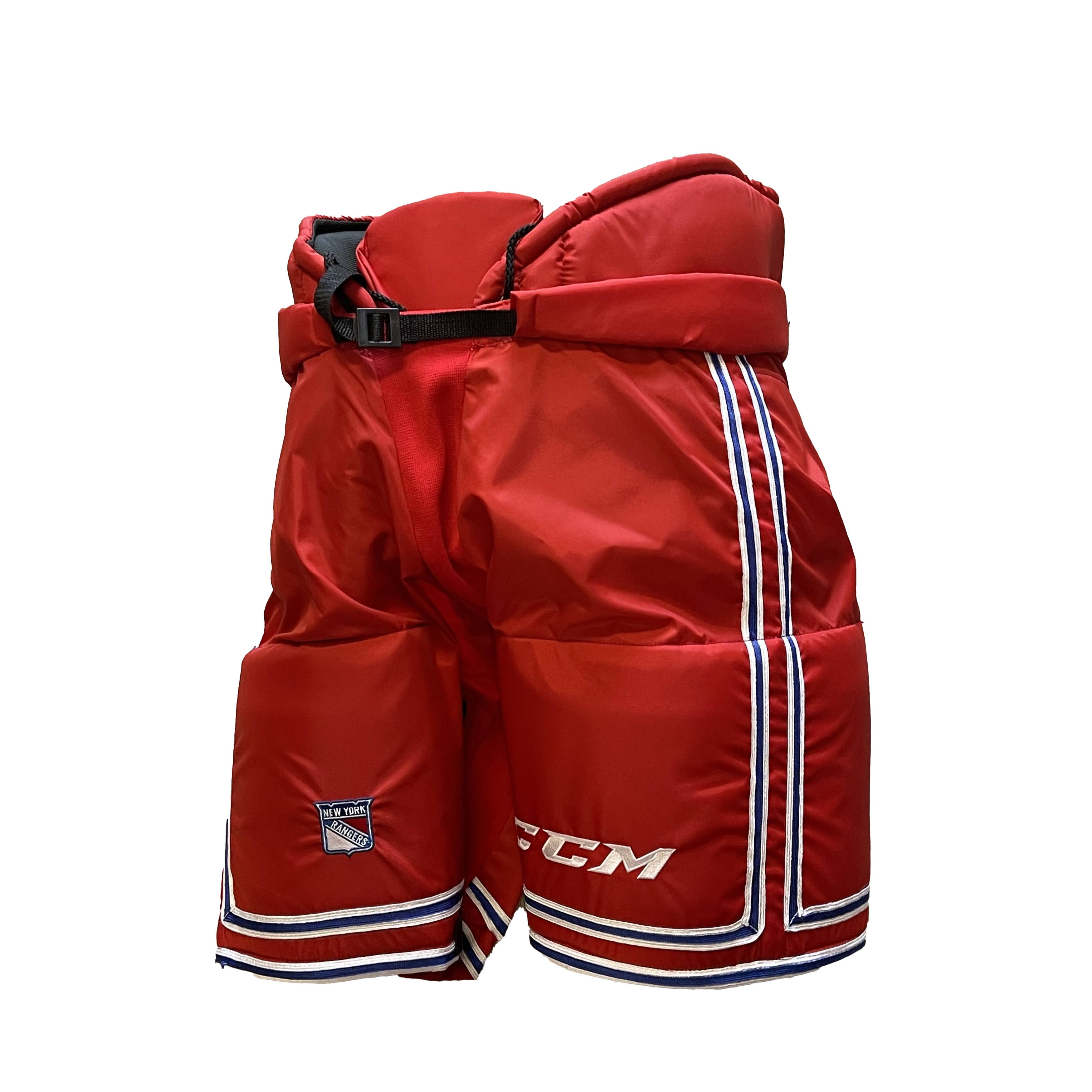 CCM HPTK Custom Pro Stock Hockey Pants Large New York Rangers NHL Used (3)