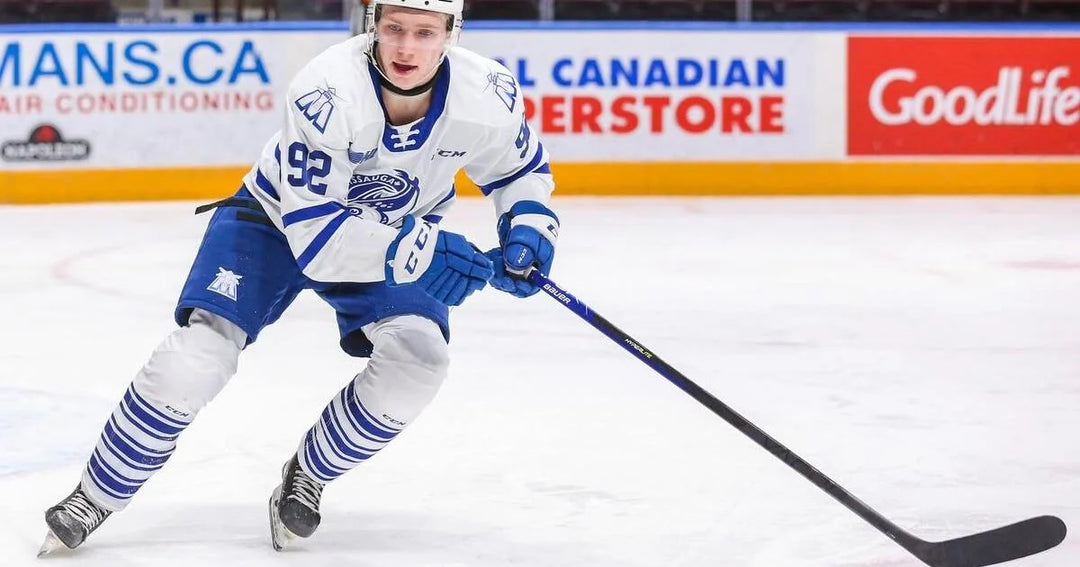 Reebok/CCM Pro Stock Hockey Game Socks - Mississauga Steel Heads