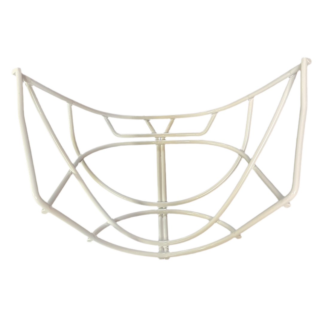 Bauer Non Certified - Double Bar Cat-Eye Cage - Pro Stock Goalie Cage - White