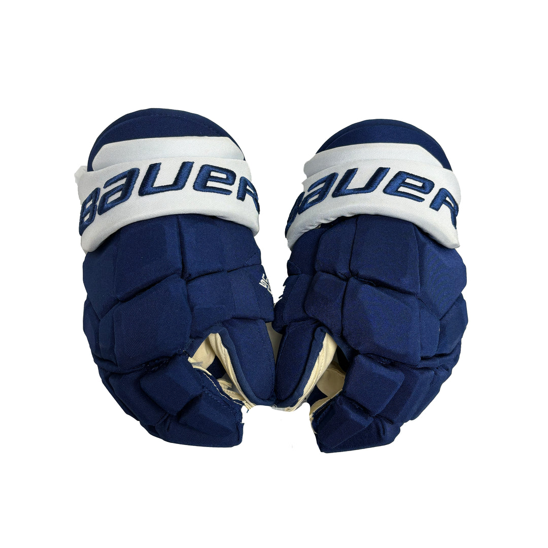 Bauer Supreme Ultrasonic - Pro Stock Hockey Gloves - Toronto Maple Leafs - Michael Bunting