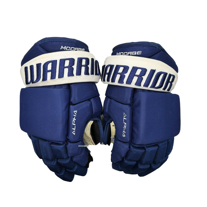 Warrior Alpha QX -  Toronto Maple Leafs - Used Pro Stock Glove - JM - Short Cuff