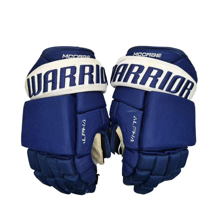 Warrior Alpha QX -  Toronto Maple Leafs - Used Pro Stock Glove - JM - Short Cuff