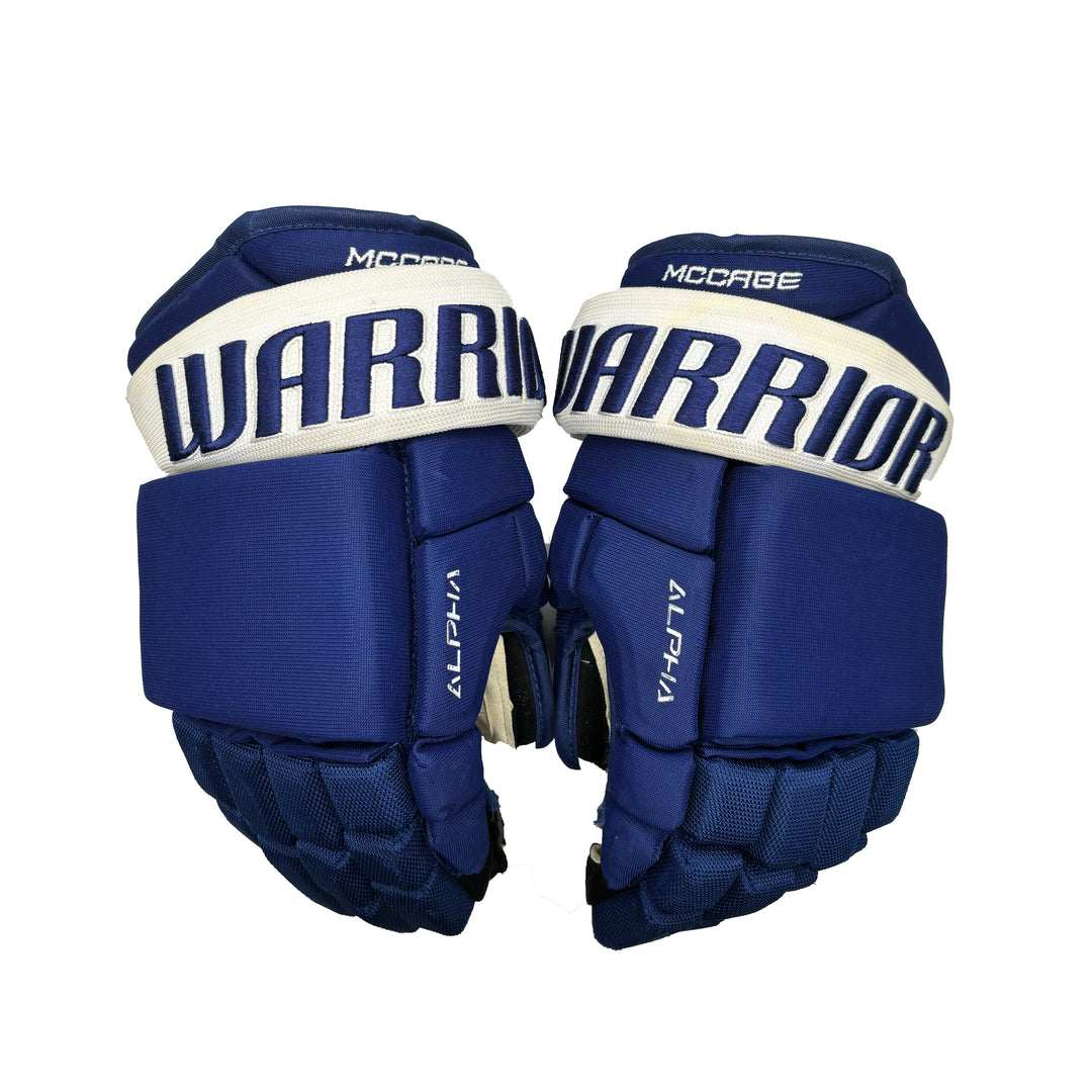 Warrior Alpha QX -  Toronto Maple Leafs - Used Pro Stock Glove - JM - Short Cuff