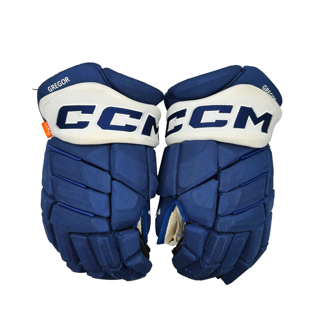 CCM Jetspeed FT1 -  Toronto Maple Leafs - Used Pro Stock Glove - Noah Gregor