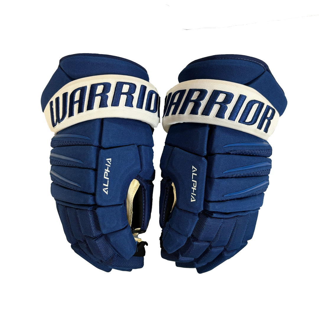 Warrior Alpha QX - Toronto Maple Leafs - Pro Stock Hockey Gloves - Team Issued