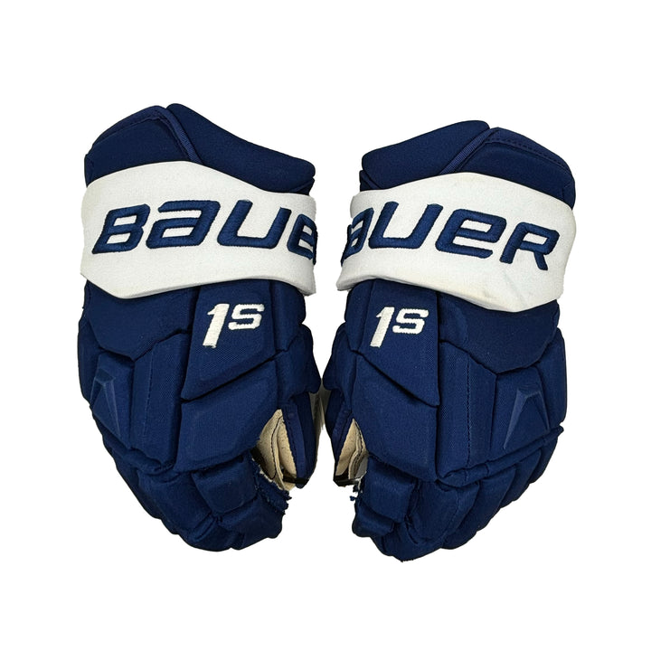 Bauer Supreme 1S - Toronto Maple Leafs - Pro Stock Hockey Gloves - Josh Leivo