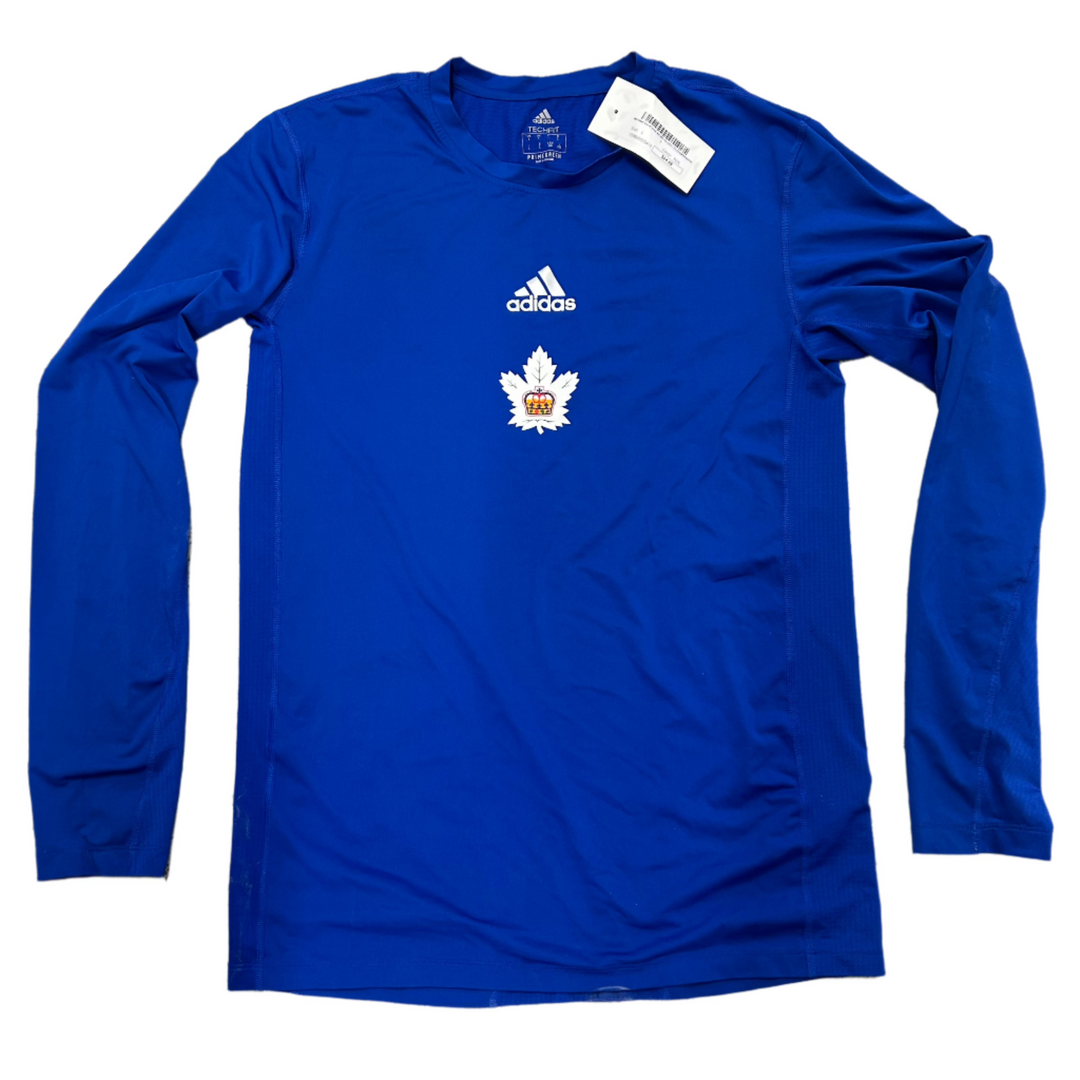 Adidas Team Issued Toronto Marlies Training Long Sleeve Shirt - Player Worn