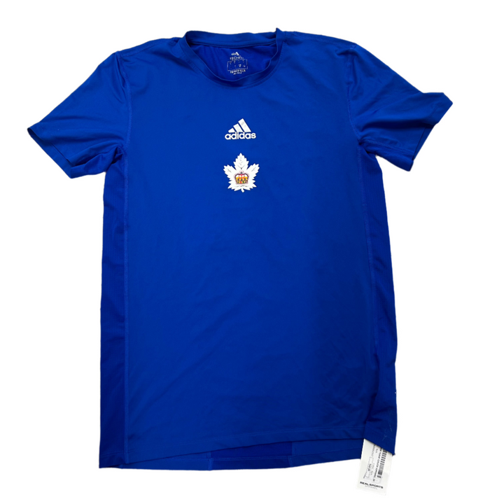 Adidas Team Issued Toronto Marlies Training Short Sleeve Shirt - Player Worn