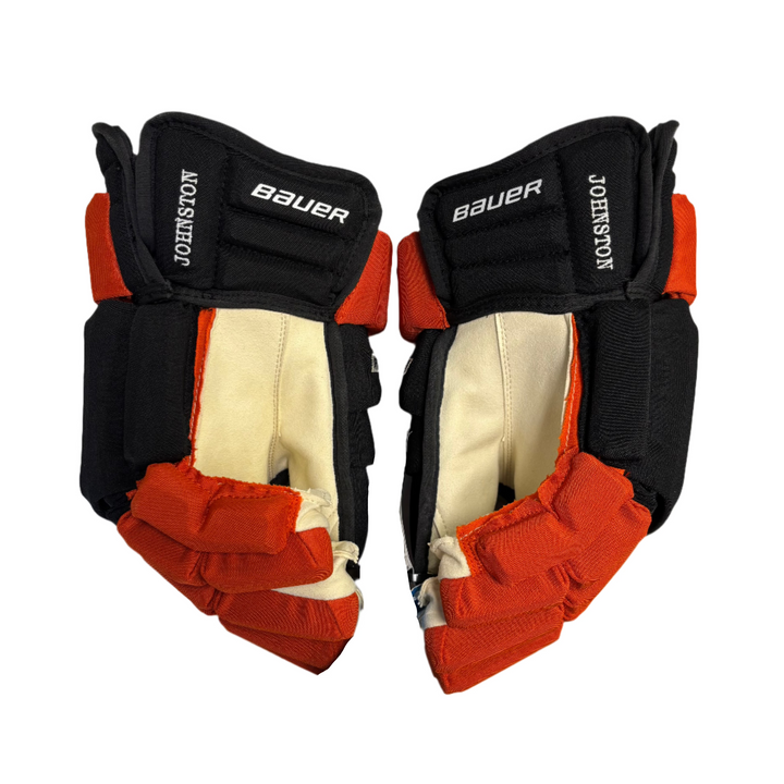 Bauer Pro Series - Anaheim Ducks - Pro Stock Hockey Gloves - Ross Johnston