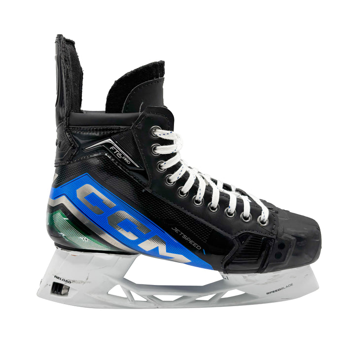 CCM Jetspeed FT6 Pro - Pro Stock Hockey Skate - Blue/Green - 8.5D (MIC)