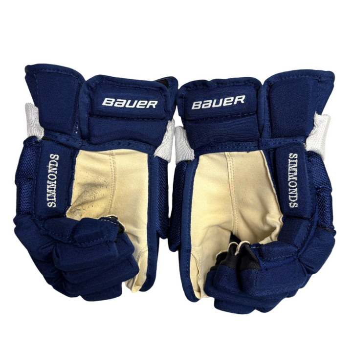 Bauer Vapor 2X Pro - Toronto Maple Leafs - Pro Stock Hockey Gloves - Wayne Simmonds (Used)