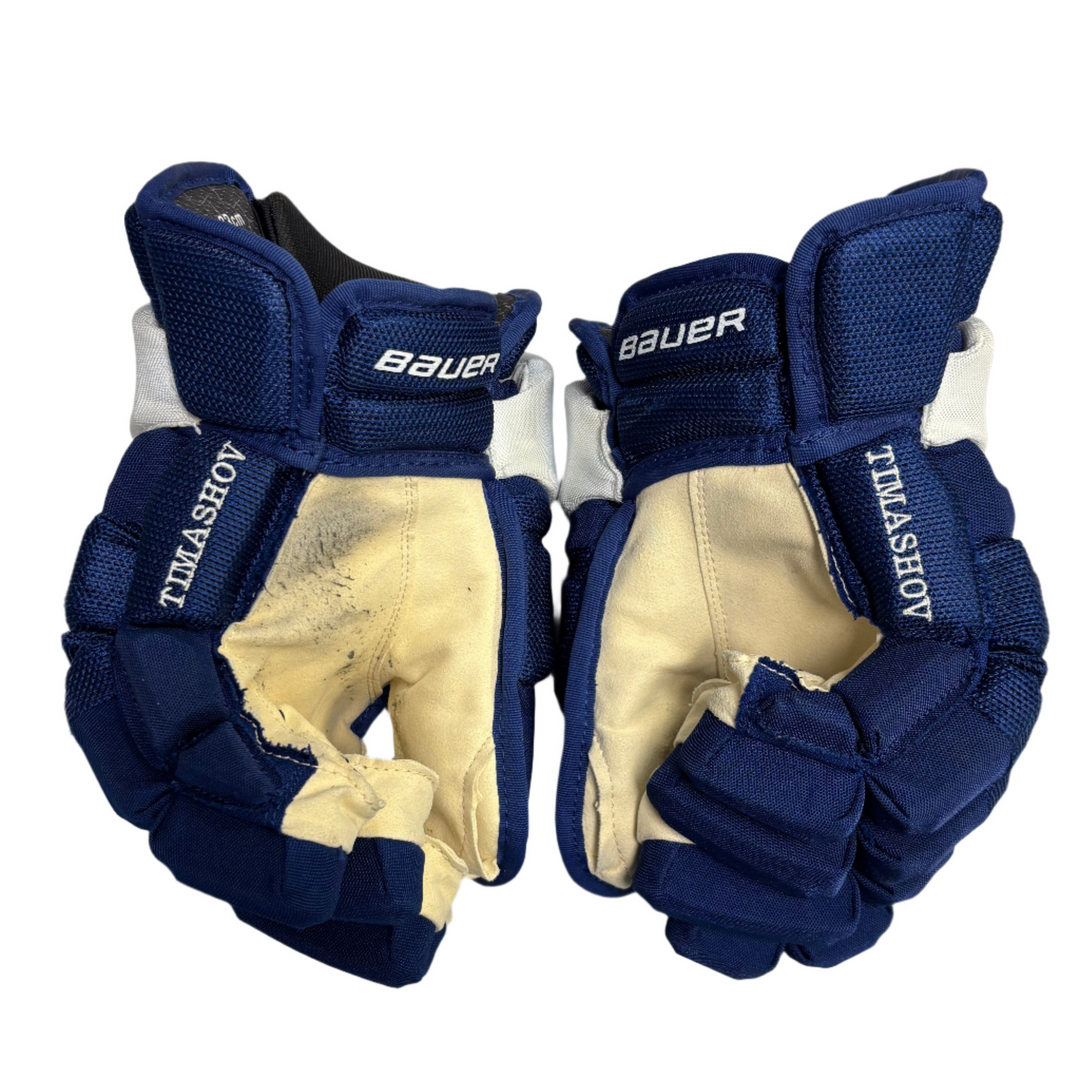 Bauer Supreme 2S Pro - Toronto Maple Leafs - Pro Stock Hockey Gloves - Dimytro Timashov