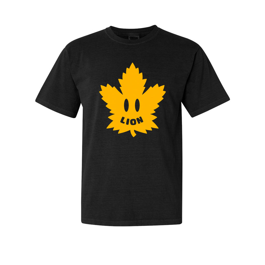 Hockey Lion Smiley Leaf Fan Tee