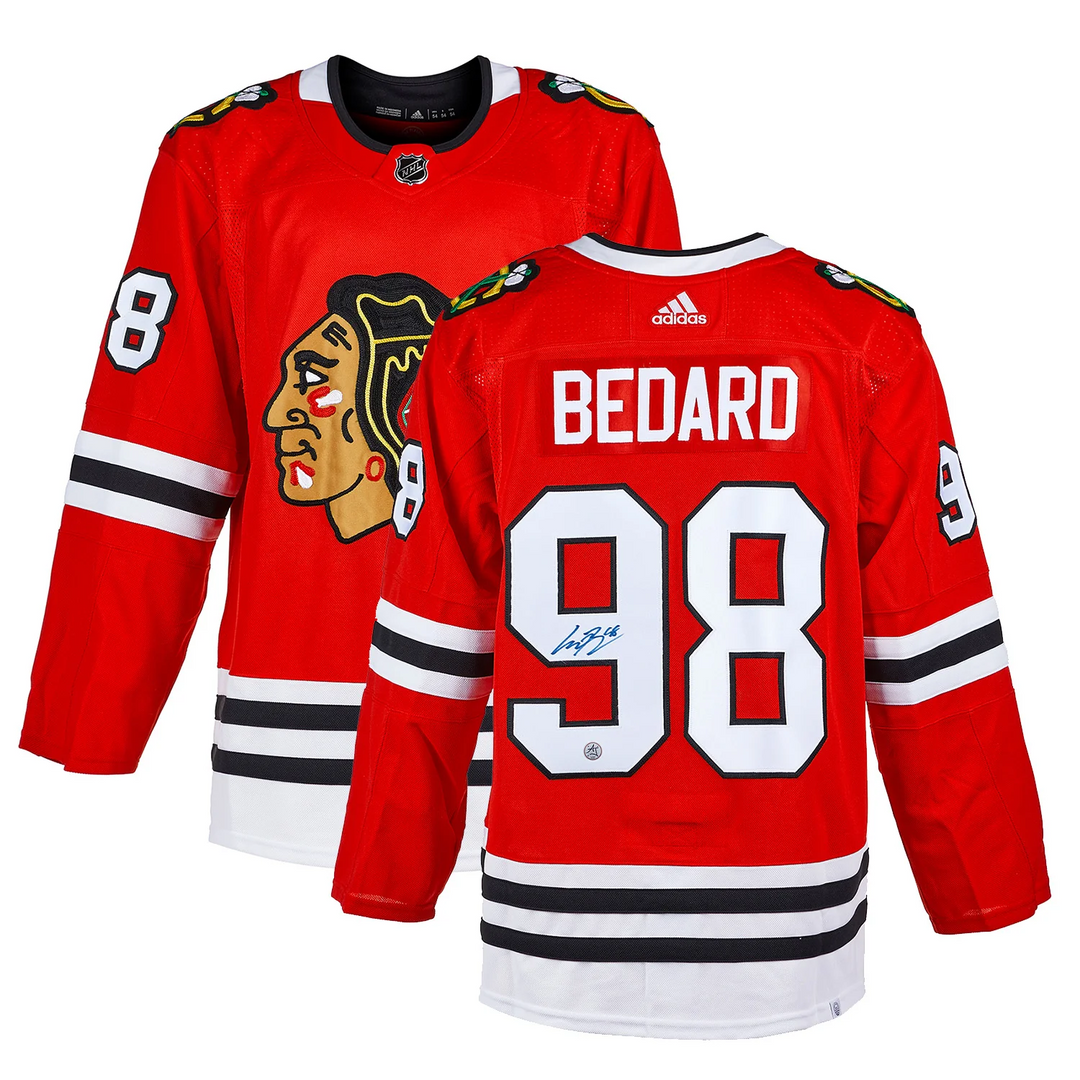 Connor Bedard Autographed Chicago Blackhawks Adidas Jersey