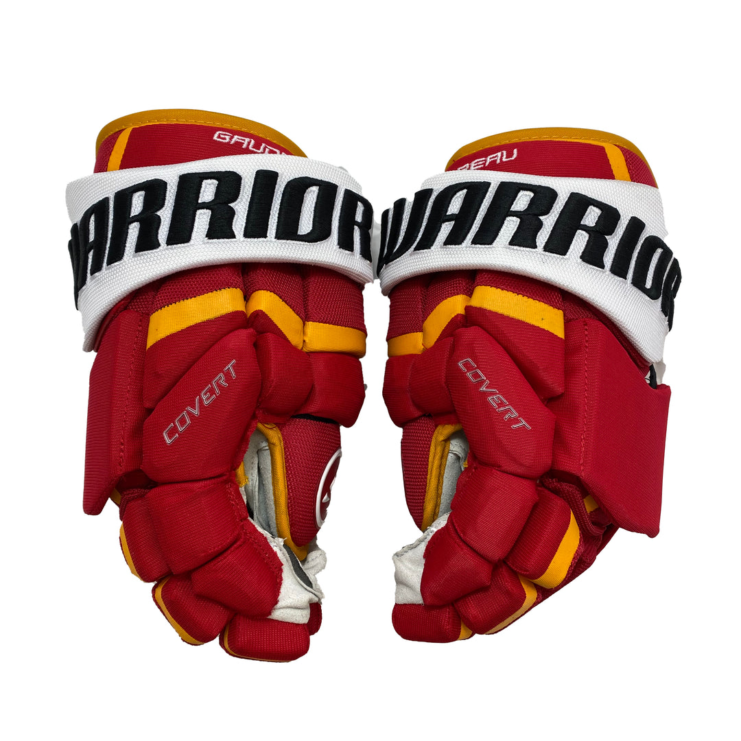 Warrior Covert QRL - Calgary Flames - Pro Stock Gloves - Johnny Gaudreau