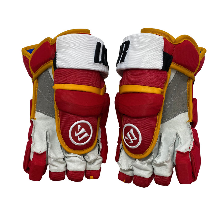 Warrior Covert QRL - Calgary Flames - Pro Stock Gloves - Johnny Gaudreau