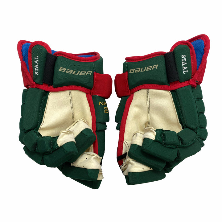 Bauer Nexus 2N Pro - Minnesota Wild - Pro Stock Hockey Gloves- Eric Staal