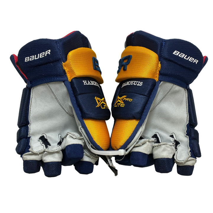 Bauer Vapor 1X Pro Lite - Nashville Predators - Pro Stock Hockey Gloves - Dan Hamhuis