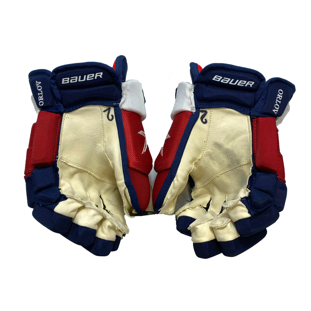 Bauer Vapor 2X Pro - Washington Capitals - Pro Stock Hockey Gloves - Dmitry Orlov