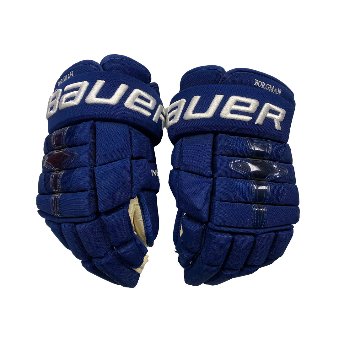 Bauer Nexus 1N -Toronto Maple Leafs - Pro Stock Hockey Gloves - Andreas Borgman