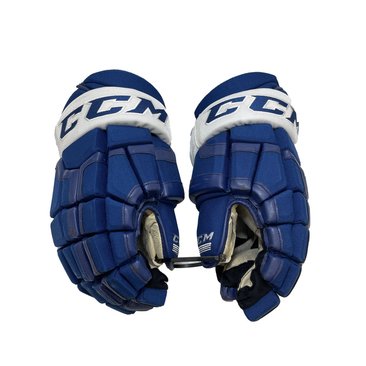 CCM HG50XP Toronto Maple Leafs 15" Pro Stock Gloves - Martin Marincin